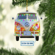 Personalized Hippie Car NI1711001YI Ornaments, 2D Flat Ornament