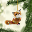 Fox Christmas NI1111005YR Ornaments, 2D Flat Ornament