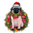 Chihuahua Pug Christmas YC0811556CL Ornaments, 2D Flat Ornament
