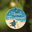 Jesus Turtle Every Day Is A New Beginning YC0611664CL Ornaments, 2D Flat Ornament