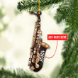 Personalized Saxophone NI0212021YR Ornaments, 2D Flat Ornament