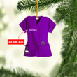 Personalized Purple Nurse Uniform NI2411003YC Ornaments