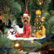 Cairn Terrier Christmas YC0811387CL Ornaments, 2D Flat Ornament
