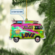 Personalized Hippie Car Multicolor NI1711004YI Ornaments, 2D Flat Ornament