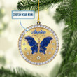 Personalized Butterfly Blue XS1011004YI Ornaments
