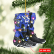 Personalized Blue  Motocross Boots XS0511011XB Ornaments, 2D Flat Ornament