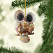 Owl Christmas NI0112011XB Ornaments, 2D Flat Ornament