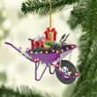Purple Garden Wheelbarrow NI0212004XB Ornaments, 2D Flat Ornament