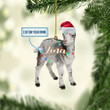 Personalized Goat Black And White NI1811002YI Ornaments