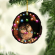 Owl Wood XS051102YJ Ornaments, 2D Flat Ornament