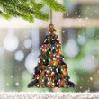 Dachshund Christmas Tree YW0511132CL Ornaments, 2D Flat Ornament