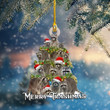 Raccoon Christmas Tree YC0611106CL Ornaments, 2D Flat Ornament