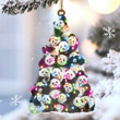 Panda Christmas YW0511072CL Ornaments, 2D Flat Ornament