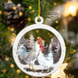 Chicken YC0611351CL Ornaments, 2D Flat Ornament