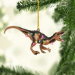 Dinosaur Christmas NI1611034YR Ornaments, 2D Flat Ornament