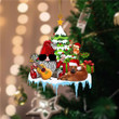 Rhodesian Ridgeback Christmas Gnomes Party YC0711282CL Ornaments, 2D Flat Ornament