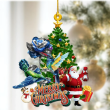 Hummingbird Around Rose And Christmas Tree YC0611330CL Ornaments