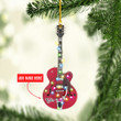 Personalized Red Electric Guitar NI0212014YC Ornaments, 2D Flat Ornament