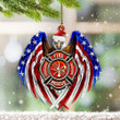 Eagle American Firefighter YW0511138CL Ornaments, 2D Flat Ornament