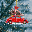 Red Bug Car YC0611288CL Ornaments, 2D Flat Ornament