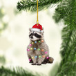 Raccoon Christmas NI1711040YR Ornaments, 2D Flat Ornament