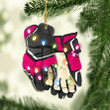 Pink Hockey Gloves NI1211019XB Ornaments, 2D Flat Ornament