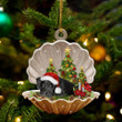 Black Great Dane Sleeping Pearl In Christmas YC0711250CL Ornaments, 2D Flat Ornament