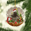 Sloth Pearl In Christmas NI0312002XB Ornaments, 2D Flat Ornament
