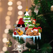 Poodle Christmas Gnomes Party YC0711143CL Ornaments, 2D Flat Ornament