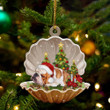 Bulldog Sleeping Pearl In Christmas YC0711115CL Ornaments, 2D Flat Ornament