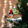Bulldog Christmas Gnomes Party YC0711223CL Ornaments