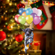German Shorthaired Pointer Flying With Bubbles YC0611587CL Ornaments, 2D Flat Ornament