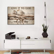 Sleeping Girl, Give It To God And Go To Sleep, Jesus Landscape Canvas Prints, Christian Wall Art