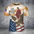 Jesus Shirt, One Nation Under God Eagle 3D Shirt V1 All Over Printed Shirts