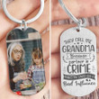 My favorite people call me Grandma, Custom Photo Mothers Day 2D Keychain for Nana, Grandma