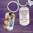 Customized Mother and Son 2D Keychain, The love between Mother and Son is forever, Mothers Day 2D Keychain