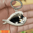 Personalized Corgi Angel Keychain In The Wings Acrylic Keychain Memorial Dog Gifts