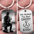 Personalized Fishing 2D Keychain, We Hooked The Best Daddy 2D Keychain for Fisherman, Custom Photo for Dad