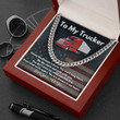 To My Trucker Necklace To My Husband Gift From Wife To My Boyfriend Fathers Day Gift Birthday Gift Truck Driver Wife - 2