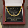 Personalized Message Card Cuban Link Chain Necklace Turn Back The Clock Cuban Link Chain Necklace Gift For Husband - 2