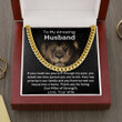 Handmade Jewelry - Personalized Gifts Custom Card Message Necklace Handmade Necklace Thank You For Being Our Pillar Of Strength Cuban Link Chain Necklace Gift For Husband Jewelry - 2
