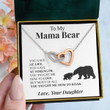 Pamaheart- To My Mama Bear  Mama Bear  Interlocking Hearts Necklace - 1
