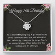 16th  Birthday Neaklace The Love Knot Necklace Happy 16th Birthday Jewelry Gift - For Woman Turning 16  Necklace With Meaningful Message Card  Gift Box Unique Gift Necklace for Birthday - 1
