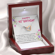 90th Birthday Necklace Interlocking Heart Neckalce 90th Birthday Necklace 90th Birthday Card Mom 90th Birthday Gift90th Birthday Jewelry Gift for Birthday Anniversary - 2