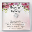 30th Birthday Necklace 30th Birthday Gifts for Women Birthday Gift for Her Box Gift Card Love Knot Necklace Personalized 30th Birthday Necklace Gifts - 1