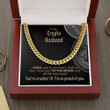 Handmade Jewelry - Personalized Gifts Custom Card Message Necklace Handmade Necklace Personalized Name Crypto Husband Gift For Husband Cuban Link Chain Necklace Im So Proud Of You Jewelry - 2