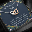16th  Birthday Neaklace Interlocking Hearts Necklace Happy Sweet 16th 16th Birthday Gifts for Girls Sweet 16 Necklace Gift For 16 Year Old Girl Sweet Sixteen - 1