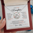 To My Lovely Daughter Granddaughter Necklace Gift - Always Keep Me In Your Heart For You Are Always In Mine