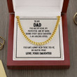 To My Dad Necklace From Daughter I Love You To My Daddy Gift Father Necklace Dad Gift from Son Cuban Chain Necklace for Father Day Gift  Birthday Gift Anniversary Gift - 2