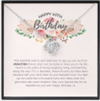 40th Birthday Necklace Jewelry Gift For Her 40th Birthday Fortieth Birthday Present For Women Friend 40th Birthday Love Knot Necklace Necklace With Message Card and Box - 1